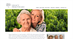 Desktop Screenshot of legacyhealthcare.com